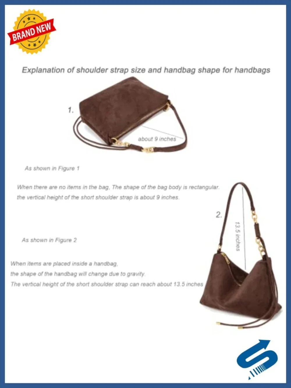Faux Suede Hobo Crossbody Bag with Adjustable Strap